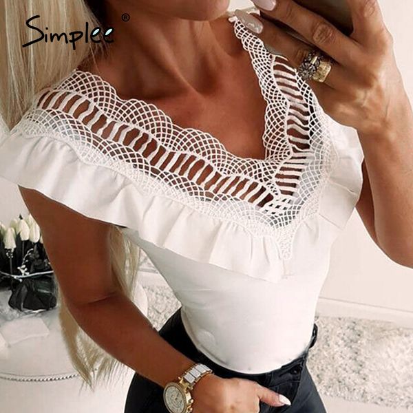 simplee vintage white ruffled embroidery women blouse shirt summer solid sleeveless shirt party lace ladies short 2020
simplee vintage white ruffled embroidery women blouse shirt summer solid sleeveless shirt party lace ladies short 2020