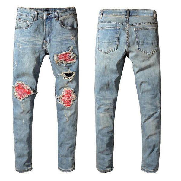 2020fw new fashion brand men's washed hole joint red fold design casual blue slim lightweight denim stretch denim retro skinny jeans pa
2020fw new fashion brand men's washed hole joint red fold design casual blue slim lightweight denim stretch denim retro skinny jeans pa