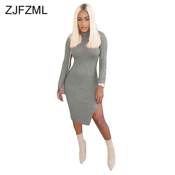 ribbed patchwork fashion slim fit dress women turtleneck long sleeve high waist party vestidos 2020 spring plus size split dress, Black;gray
ribbed patchwork fashion slim fit dress women turtleneck long sleeve high waist party vestidos 2020 spring plus size split dress, Black;gray