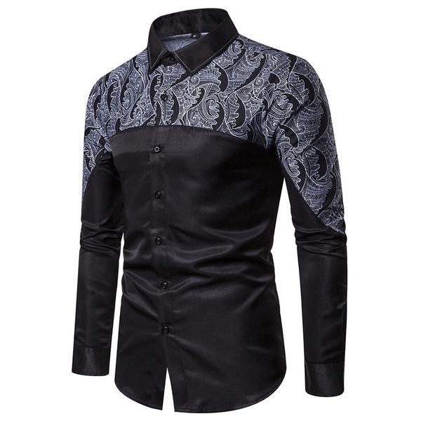 autumn selling new style designer mens shirt fashion slim men's fashion wild stitching lapel shirt fashion brand, Black;brown
autumn selling new style designer mens shirt fashion slim men's fashion wild stitching lapel shirt fashion brand, Black;brown