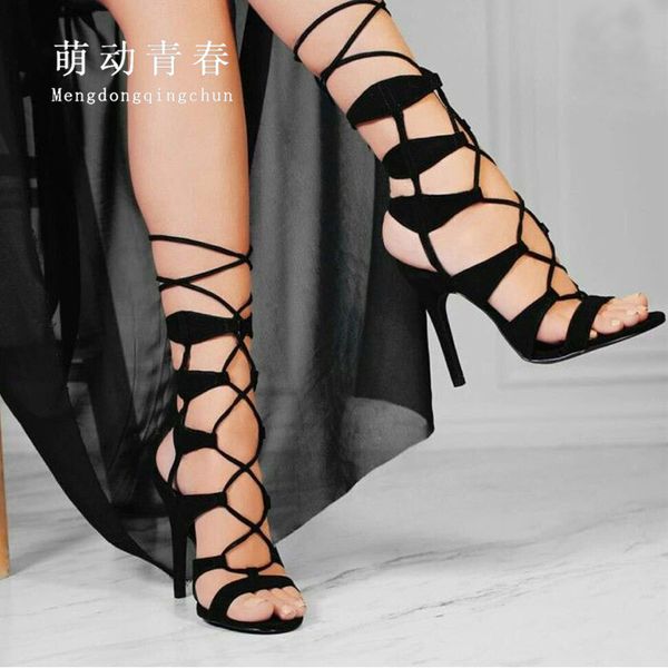 summer women high heeled shoes stiletto hollow out lace up thin heels women's sandals ankle strap ladies party pumps, Black
summer women high heeled shoes stiletto hollow out lace up thin heels women's sandals ankle strap ladies party pumps, Black