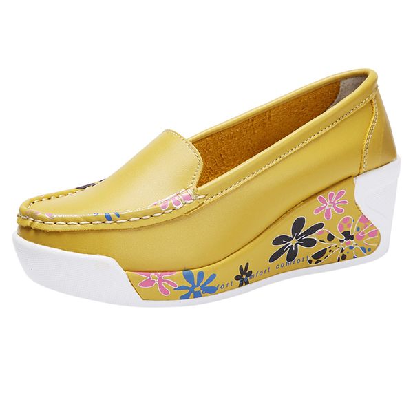 floral wedges sewing boat shoes casual pu leather women's fashion leisure flower slip on wedges thick bottom platforms work shoe, Black
floral wedges sewing boat shoes casual pu leather women's fashion leisure flower slip on wedges thick bottom platforms work shoe, Black