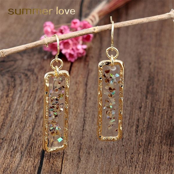 new arrival retro geometric transparent dangle drops earring for women broken shell earring hooks elegant jewelry gift 2019, Silver
new arrival retro geometric transparent dangle drops earring for women broken shell earring hooks elegant jewelry gift 2019, Silver