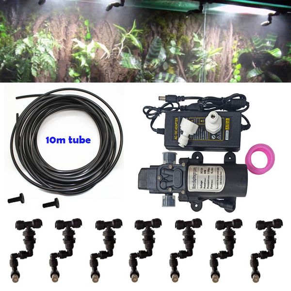 10 meters reptiles fogger mist sprinkler rainforest tank 360 adjustable aquarium aquatic pet cooling system with 7 nozzles
10 meters reptiles fogger mist sprinkler rainforest tank 360 adjustable aquarium aquatic pet cooling system with 7 nozzles