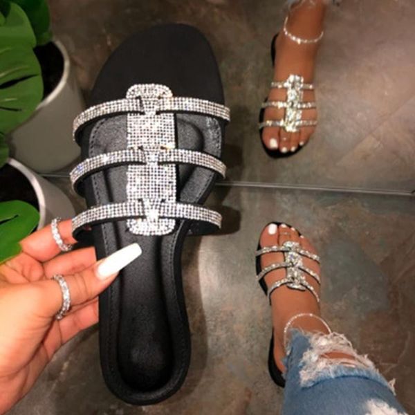 karin new arrivals design leisure bling crystals flat casual summer sandal slippers woman shoes women, Black
karin new arrivals design leisure bling crystals flat casual summer sandal slippers woman shoes women, Black