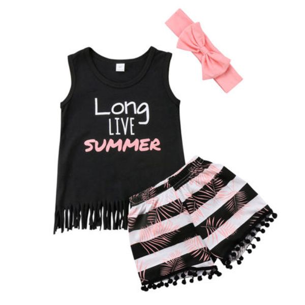 summer infant toddler kids girl clothes baby letter tank t shrit striped shorts pants headband outfit, White
summer infant toddler kids girl clothes baby letter tank t shrit striped shorts pants headband outfit, White