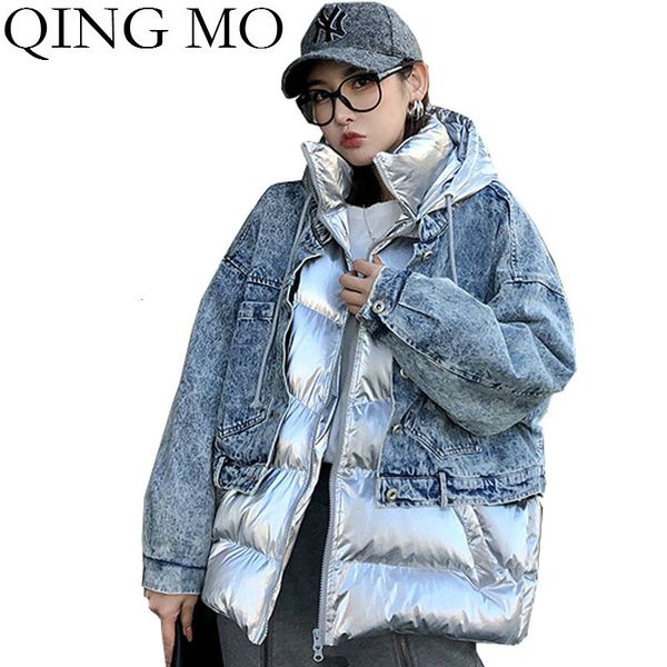 qing mo black blue women hooded parkas 2019 women winter irregular parkas hooded female fake two pieces set zqy2313
qing mo black blue women hooded parkas 2019 women winter irregular parkas hooded female fake two pieces set zqy2313