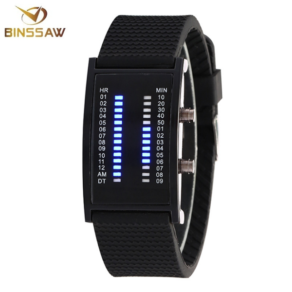 binssaw fashion quartz watch creative digital led display waterproof mens watches silicone strap bracelet sport quartz watch, Slivery;brown
binssaw fashion quartz watch creative digital led display waterproof mens watches silicone strap bracelet sport quartz watch, Slivery;brown