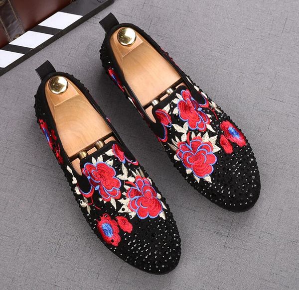 fashion party wedding shoes handmade men loafers embroidered velvet shoes men dress shoe for men's fats, Black
fashion party wedding shoes handmade men loafers embroidered velvet shoes men dress shoe for men's fats, Black