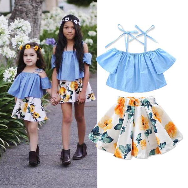 pudcoco girl set 1y-6y toddler kids baby girls off shoulder floral skirt outfits summer, White
pudcoco girl set 1y-6y toddler kids baby girls off shoulder floral skirt outfits summer, White