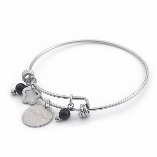 stainless steel gold flower & heart charm bracelet & bangle for women girls plastic black beads bracelets mother's gifts
stainless steel gold flower & heart charm bracelet & bangle for women girls plastic black beads bracelets mother's gifts