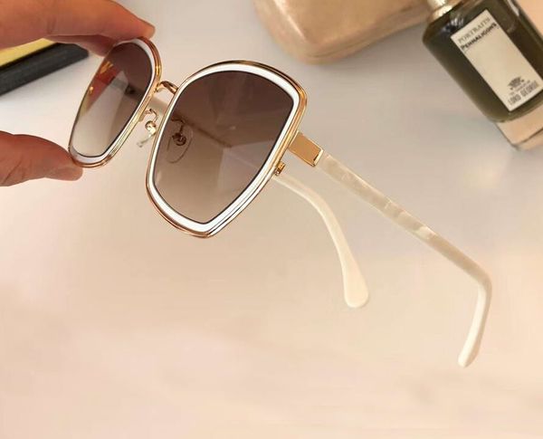 white gold cat eye sunglasses brown shaded glasses women designer sunglasses shades new with case, White;black
white gold cat eye sunglasses brown shaded glasses women designer sunglasses shades new with case, White;black