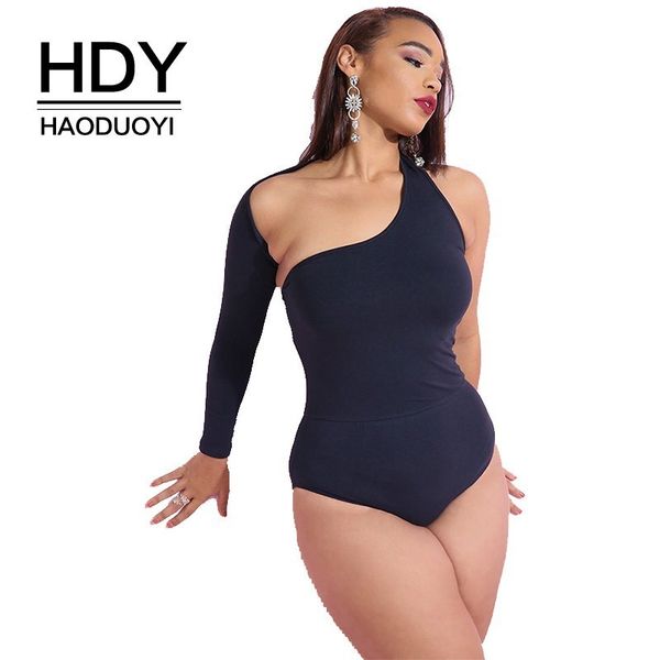 hdy haoduoyi plus size simplicity single shoulder winding backless long sleeves tight fitting solid color summer jumpsuit, Black;white
hdy haoduoyi plus size simplicity single shoulder winding backless long sleeves tight fitting solid color summer jumpsuit, Black;white