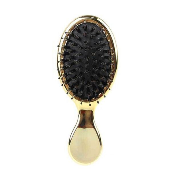 natural boar bristle hairbrush mini handle massage comb anti-static hair scalp paddle brushes barber hair brush styling tool, Silver
natural boar bristle hairbrush mini handle massage comb anti-static hair scalp paddle brushes barber hair brush styling tool, Silver