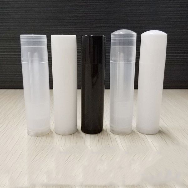 5ml Empty Lip Gloss Tubes Mini Plastic Bottle Cosmetic Chapstick Lipstick Balm Tube Caps Lip Gloss Containers