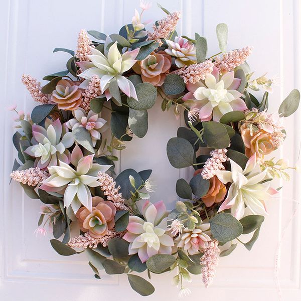 artificial succulent flower wreath garden hanging wreath for home wall front door wedding decor
artificial succulent flower wreath garden hanging wreath for home wall front door wedding decor
