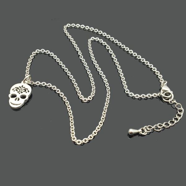 1pc rock n roll skeleton stainless steel necklace hiphop gun&roses skull bone link chain necklaces for lovers, Silver
1pc rock n roll skeleton stainless steel necklace hiphop gun&roses skull bone link chain necklaces for lovers, Silver