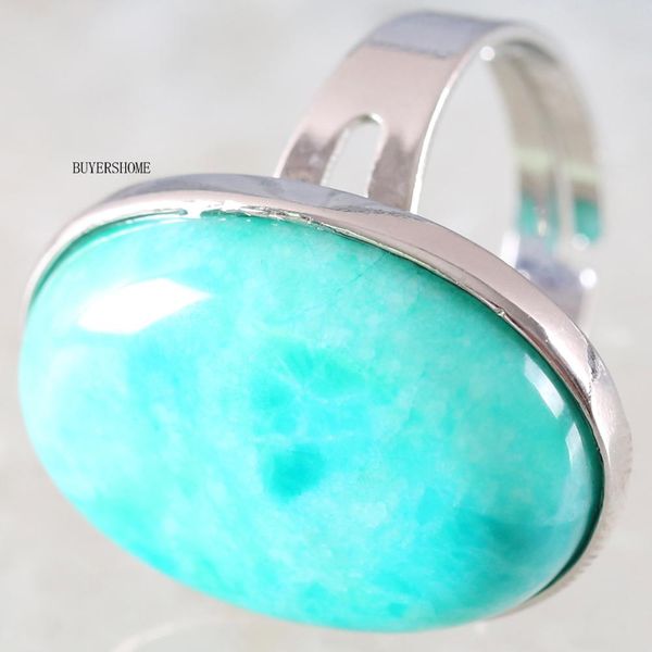 1pcs ring silver color jewelry for women gift natural stone oval bead green amazonite adjustable finger ring z109, Golden;silver
1pcs ring silver color jewelry for women gift natural stone oval bead green amazonite adjustable finger ring z109, Golden;silver