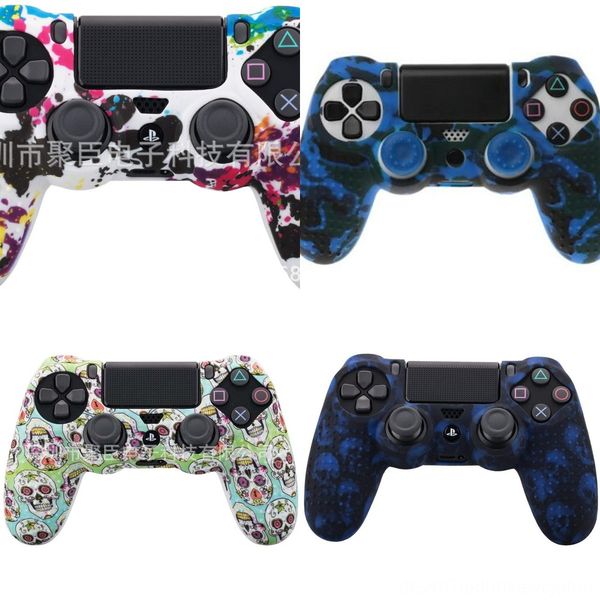 lgvrg case game camouflage soft silicone cover + 2 joystick cap for controller ps4 
lgvrg case game camouflage soft silicone cover + 2 joystick cap for controller ps4