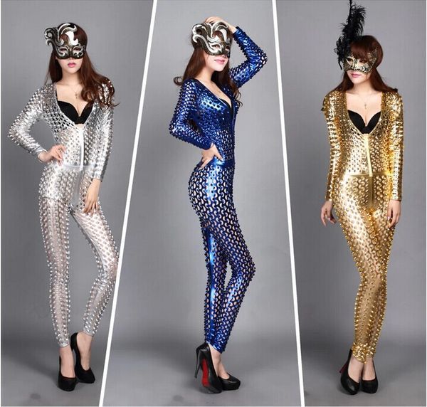 women's jumpsuits & rompers knitting 2021 clothes siamese trousers leggings hole jumpsuit scales holes in leather stage., Black;white
women's jumpsuits & rompers knitting 2021 clothes siamese trousers leggings hole jumpsuit scales holes in leather stage., Black;white