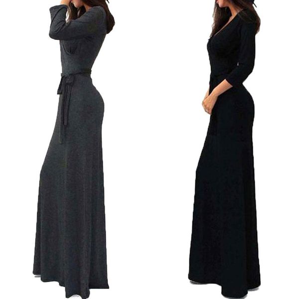 selling autumn new products v-neck three-quarter-length sleeve slim fit one piece long skirts formal dress r, Black;gray
selling autumn new products v-neck three-quarter-length sleeve slim fit one piece long skirts formal dress r, Black;gray
