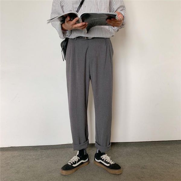 autumn thin hong kong style bf falling feeling wide leg pants loose straight casual pants trend korean all-match suit men, White;black
autumn thin hong kong style bf falling feeling wide leg pants loose straight casual pants trend korean all-match suit men, White;black