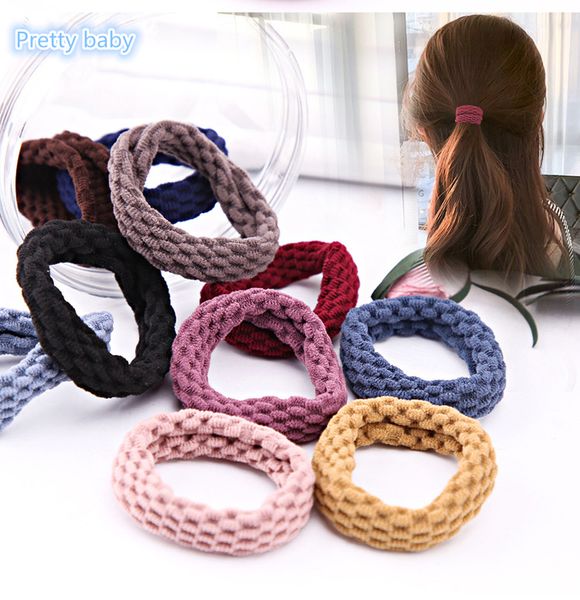 box thickened girls high elastic no seams head rope simple female tie head leather cover hair ring, Golden;white
box thickened girls high elastic no seams head rope simple female tie head leather cover hair ring, Golden;white