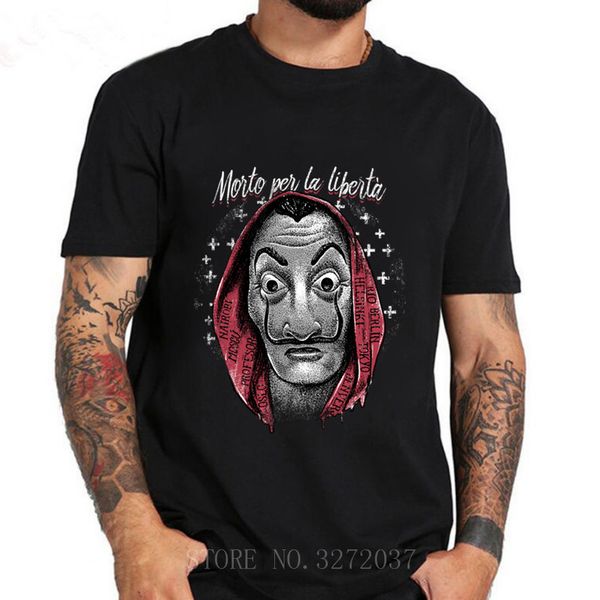 men t-shirt la casa de papel t shirt money heist tees tv series short sleeve t-shirts man house of paper tee shirt homme, White;black
men t-shirt la casa de papel t shirt money heist tees tv series short sleeve t-shirts man house of paper tee shirt homme, White;black