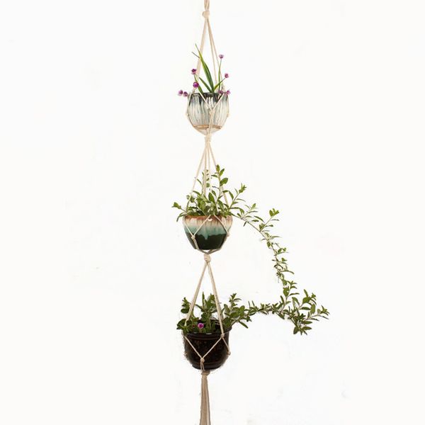 3 tier home balcony patio flexible kitchen macrame flower pot holder woven plant hanger hanging decorations indoor outdoor
3 tier home balcony patio flexible kitchen macrame flower pot holder woven plant hanger hanging decorations indoor outdoor