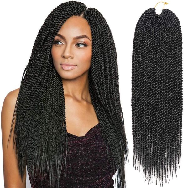 3packs ombre synthetic hair senegalese crochet twist braiding hair 30 roots/pack 18inches kanekalon ombre braiding hair extensions, Black
3packs ombre synthetic hair senegalese crochet twist braiding hair 30 roots/pack 18inches kanekalon ombre braiding hair extensions, Black
