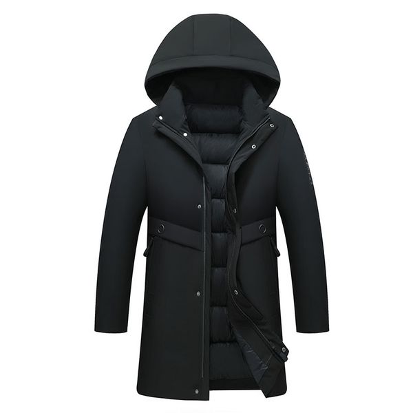 long thicken down jacket men new hooded warm winter jacket normal comfort coat warm thicken hooded, Black
long thicken down jacket men new hooded warm winter jacket normal comfort coat warm thicken hooded, Black