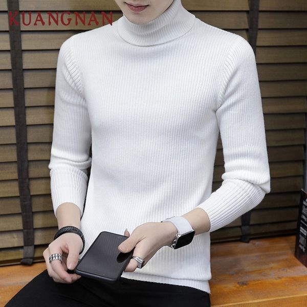 kuangnan turtleneck men sweater white pullover turtleneck men sweater knitted pullover mens high collar 2018, White;black
kuangnan turtleneck men sweater white pullover turtleneck men sweater knitted pullover mens high collar 2018, White;black