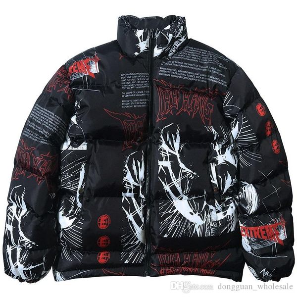 2019 hip hop jacket parka japanese cartoon graffiti streetwear men windbreaker harajuku winter padded jacket coat warm outwear, Black;brown
2019 hip hop jacket parka japanese cartoon graffiti streetwear men windbreaker harajuku winter padded jacket coat warm outwear, Black;brown