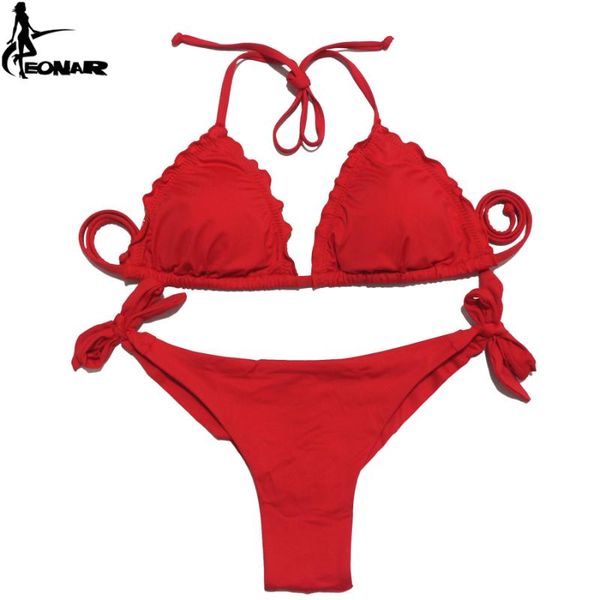 women's swimwear eonar women swimsuit 2021 ruffle push up bikini brazilian cut bottom set maillot de bain femme bathing suit, White;black
women's swimwear eonar women swimsuit 2021 ruffle push up bikini brazilian cut bottom set maillot de bain femme bathing suit, White;black