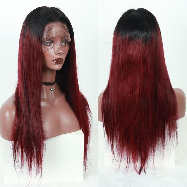 red lace front wigs for women part dark red roots ombre wig for cosplay long straight synthetic hair fiber, Black
red lace front wigs for women part dark red roots ombre wig for cosplay long straight synthetic hair fiber, Black