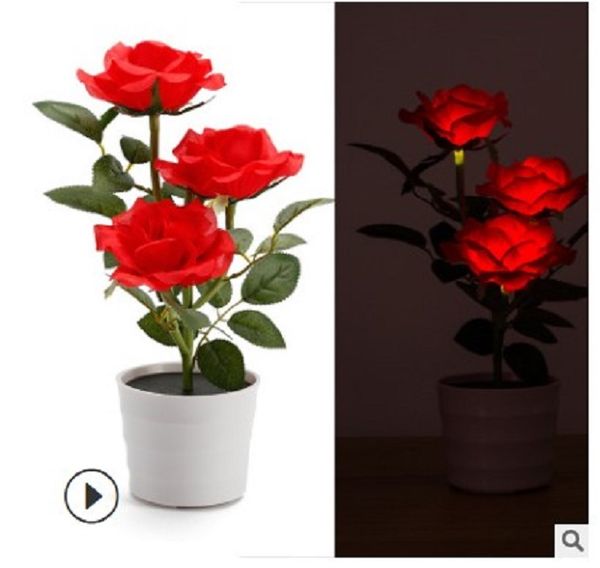 2020 new 3 led rose lamp 3 rose bonsai simulation flower led bonsai solar table lamp night lamp
2020 new 3 led rose lamp 3 rose bonsai simulation flower led bonsai solar table lamp night lamp