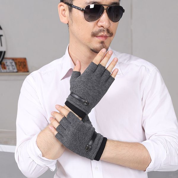 men winter gloves fleece warm stretch half finger gloves fingerless mittens outdoor bicycle driving black mens gloves, Blue;gray
men winter gloves fleece warm stretch half finger gloves fingerless mittens outdoor bicycle driving black mens gloves, Blue;gray