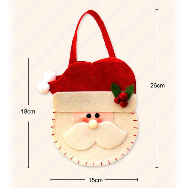 creative christmas candy bag non-woven fabric cute cartoon santa claus snowman elk handbag hanging gift bags h99f
creative christmas candy bag non-woven fabric cute cartoon santa claus snowman elk handbag hanging gift bags h99f