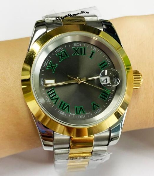 2813 automatic mechanical mens watch date 41mm stainless steel sapphire glass solid clasp roman num just dail luxury watches, Slivery;brown
2813 automatic mechanical mens watch date 41mm stainless steel sapphire glass solid clasp roman num just dail luxury watches, Slivery;brown