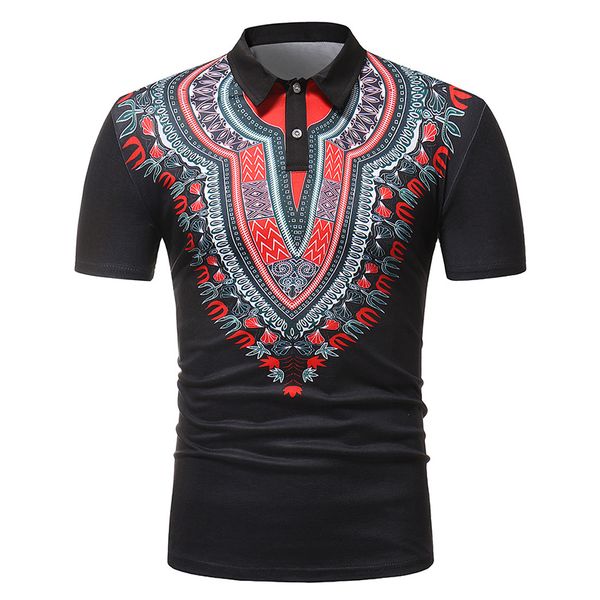 new african style printed short sleeve turn-collar shirt male summer t-shirt men african clothes tee shirt 2019, White;black
new african style printed short sleeve turn-collar shirt male summer t-shirt men african clothes tee shirt 2019, White;black
