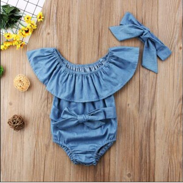 2pcs newborn kids ruffles denim romper baby girls front bowknot jumpsuit outfits clothes bodysuits baby bodysuit jumpsuit playsuit outfits, Blue
2pcs newborn kids ruffles denim romper baby girls front bowknot jumpsuit outfits clothes bodysuits baby bodysuit jumpsuit playsuit outfits, Blue