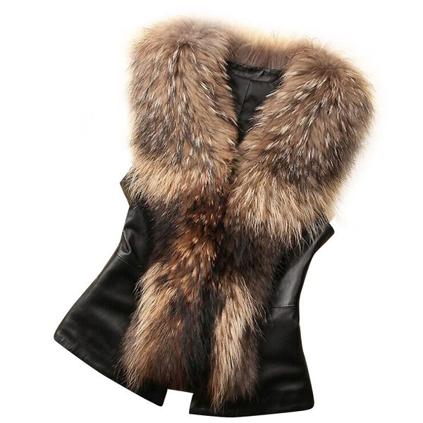 jaycosin women's vest coat winter faux fur vest jacket fashion ladies warm coat waistcoat gilet female solid sleeveless vests, Black;white
jaycosin women's vest coat winter faux fur vest jacket fashion ladies warm coat waistcoat gilet female solid sleeveless vests, Black;white