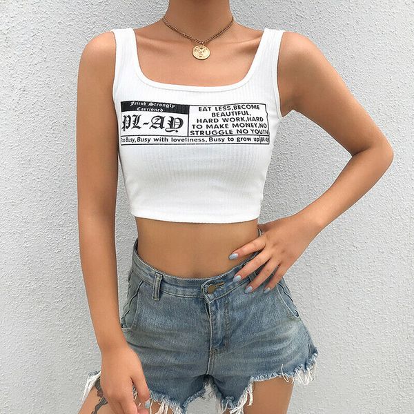 2019 women ladies casual sleeveless tank vest letter print slim tanks camis sports wear strapp, White
2019 women ladies casual sleeveless tank vest letter print slim tanks camis sports wear strapp, White
