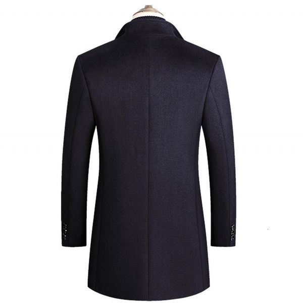 smart casual autumn winter solid mens woolen overcoats long sleeve single breasted stand collar medium length coats plus size, Black
smart casual autumn winter solid mens woolen overcoats long sleeve single breasted stand collar medium length coats plus size, Black