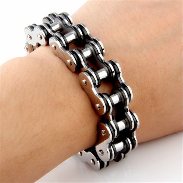 silver charm bracelets black jewelry stainless steel bicycle bracelet men chain on hand gifts for mens accessories personalized
silver charm bracelets black jewelry stainless steel bicycle bracelet men chain on hand gifts for mens accessories personalized