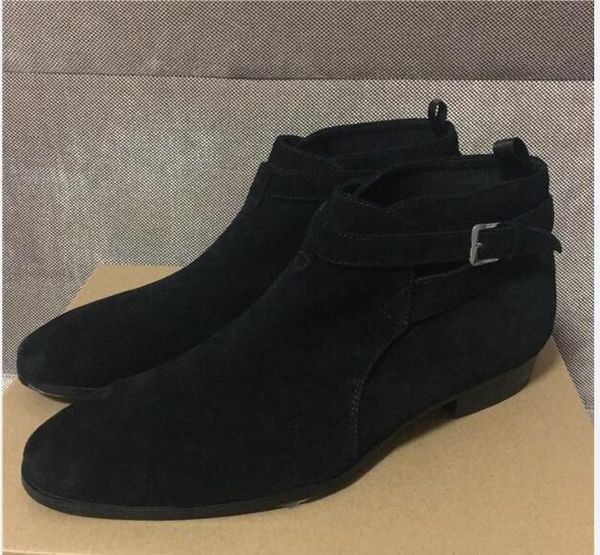 new list high suede black jodhpr wedge ankle strap buckle genuine leather boots gentlemen wedding dress shoes
new list high suede black jodhpr wedge ankle strap buckle genuine leather boots gentlemen wedding dress shoes