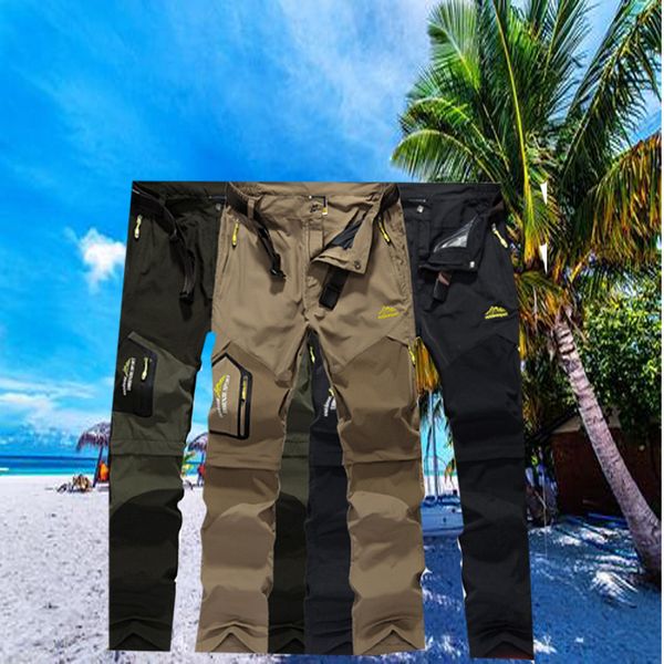 men's pants with removable splicing quick-drying for casual loose outdoor climbing assault trousers, Black
men's pants with removable splicing quick-drying for casual loose outdoor climbing assault trousers, Black