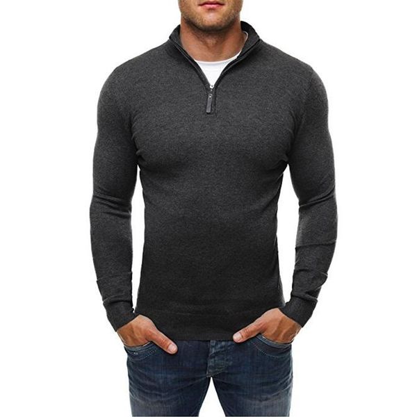 mens autumn winter sweaters zipper casual sweater slim fit pullover knitwear warm male solid sweaters clothing, White;black
mens autumn winter sweaters zipper casual sweater slim fit pullover knitwear warm male solid sweaters clothing, White;black