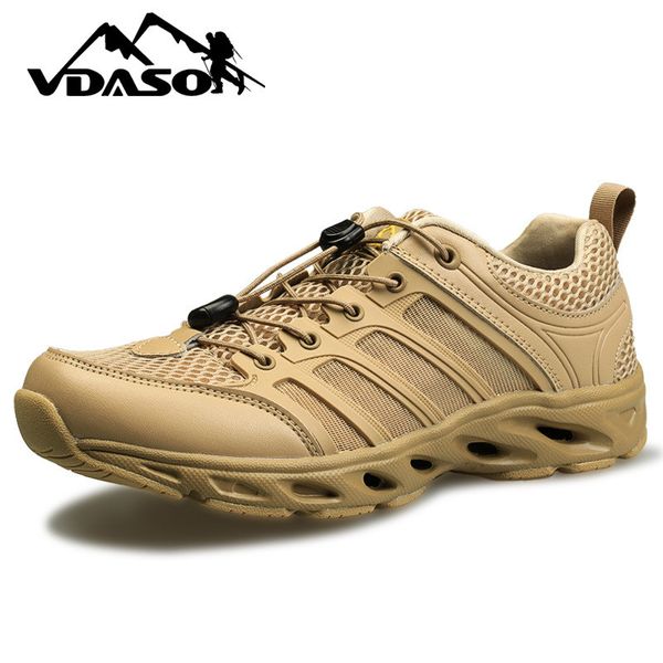 

tactical water shoes boots outdoor ultralight amphibian shoes black khaki breathable non-slip hiking travel wading shoes k520