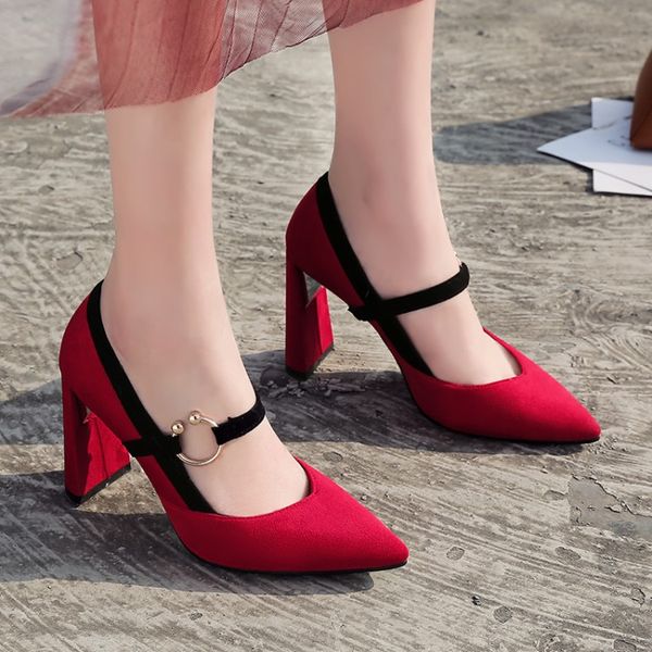 big size 11 12 13 14 15 ladies high heels women shoes woman pumps suede tip, shallow mouth, metal ornamental sheath, thick heel, Black
big size 11 12 13 14 15 ladies high heels women shoes woman pumps suede tip, shallow mouth, metal ornamental sheath, thick heel, Black